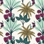 Tkanina Camengo Olinda 46590476 Olinda ze wzorem Roślinność