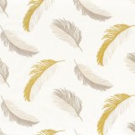 Tkanina Camengo Jade 46330432 Parure ze wzorem Pióra