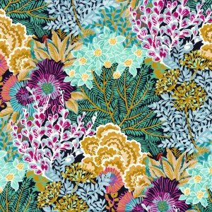 Tkanina Camengo Pacifique 31140238 Oceanie ze wzorem Roślinność