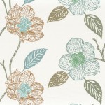 Tkanina Camengo Paradis 46390342 Makatea ze wzorem Kwiaty