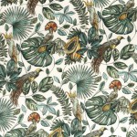 Tkanina Camengo Rainbow 4 44820128 Into The Wild Velvet ze wzorem Egzotyczna Roślinność