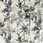 Tkanina Japura 7868/02 Japura Velvet Quartz ze wzorem Palmy