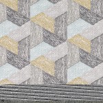 Tkanina Sarouk 05 Escher Wild ze wzorem Geometryczny