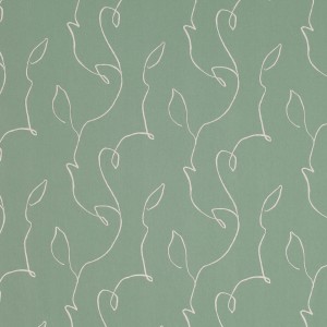 Tkanina Ostara 01 Merilli ze wzorem Geometryczne Liście