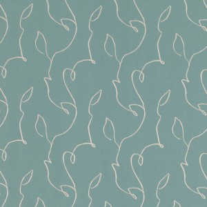 Tkanina Ostara 02 Merilli ze wzorem Geometryczne Liście