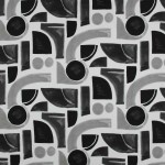 Tkanina Chiaroscuro 01 Cecil ze wzorem Geometryczny