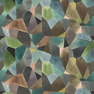 Tkanina Designers Guild Le Poeme De Fleurs Geo Moderne Jade FDG2938/01