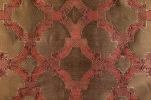 Tkanina Fischbacher 1819 102 Erice ze wzorem Art Deco