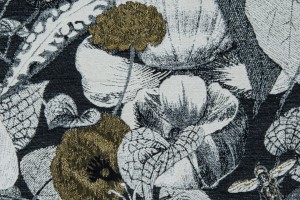 Tkanina Fischbacher 1819 906 Paradiso ze wzorem Roślinność