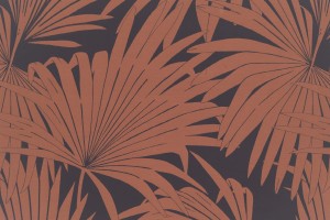 Tkanina Fischbacher 1819 313 Sumatra ze wzorem Liście Palm