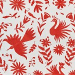 Tkanina Élitis LZ 891 31 Comala ze wzorem Ptak