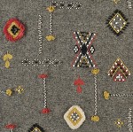 Tkanina Élitis LZ 890 49 Loreto ze wzorem Tekstura