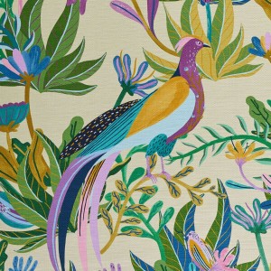 Tkanina Élitis CN 001 31 Izamal ze wzorem Egzotycznym