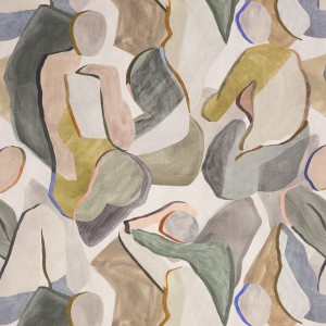 Tkanina Black Edition Tsauri 02 Figura ze wzorem Abstrakcja