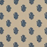 Tkanina Ralph Lauren Blue Book Fabrics FRL5197/01 Delphine Embroidery ze wzorem Tekstura