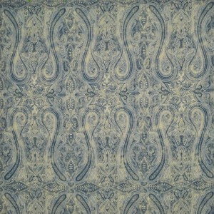Tkanina Ralph Lauren Blue Book Fabrics FRL5241/01 Birchwood Paisley ze wzorem Tekstura