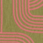 Tkanina Élitis I'm not afraid LZ 909 54 Iggy ze wzorem Krzywizn