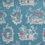 Tkanina Kvadrat 0003 Chinoise ze wzorem Azjatyckie Sceny