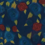 Tkanina Kvadrat 0782 Gouache ze wzorem Kwiatowym