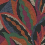 Tkanina Kvadrat 0002 Opal ze wzorem Kolorowe Liście