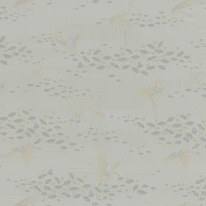 Tkanina Kvadrat 0111 Otori ze wzorem Kwiaty i Liście Lotosu
