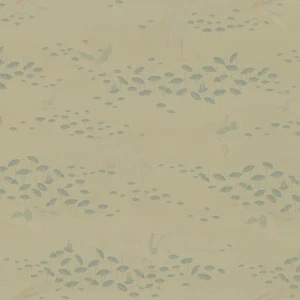 Tkanina Kvadrat 0411 Otori ze wzorem Kwiaty i Liście Lotosu