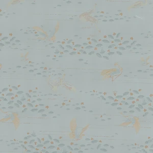 Tkanina Kvadrat 0711 Otori ze wzorem Kwiaty i Liście Lotosu