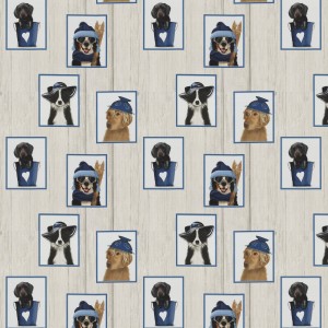 Tkanina JAB 9-2482-050 Dogs Delight ze wzorem Psów