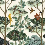 Tkanina Casamance 42750214 Ava ze wzorem Afrykański Krajobraz