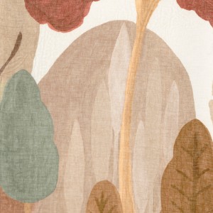 Tkanina Casamance 45100122 Jardin d'Este ze wzorem Ogrodu