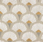 Tkanina Casamance 47850413 Linefolia ze wzorem Kwiatowym