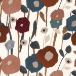 Tkanina Casamance 10960144 Manali ze wzorem Kwiatowym