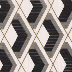 Tkanina Casamance 45880124 Refuge ze wzorem Geometrycznym