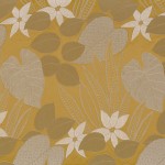 Tkanina Casamance 48170585 Ukiyo ze wzorem Kwiaty Lotosu