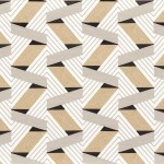 Tkanina Casamance 30220327 Bilbao ze wzorem Geometrycznym