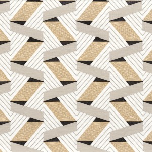 Tkanina Casamance 30220327 Bilbao ze wzorem Geometrycznym