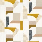 Tkanina Casamance 35430448 Boomerang ze wzorem Geometrycznym