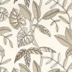 Tkanina Casamance 24440135 Guarana ze wzorem Tropikalnym