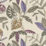 Tkanina Casamance 24440480 Guarana ze wzorem Tropikalnym