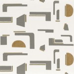 Tkanina Casamance 49160247 Isotope ze wzorem Geometrycznym