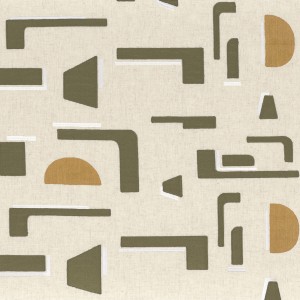 Tkanina Casamance 49160309 Isotope ze wzorem Geometrycznym