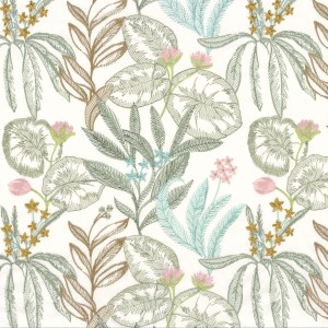 Tkanina Casamance 30950196 Pacifique ze wzorem Botanicznym