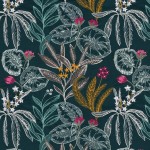 Tkanina Casamance 30950479 Pacifique ze wzorem Botanicznym