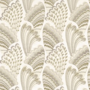 Tkanina Casamance 38580148 Piuma ze wzorem Kolorowym