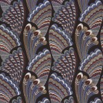 Tkanina Casamance 38580525 Piuma ze wzorem Kolorowym