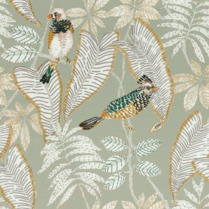 Tkanina Casamance Nuit Parisienne 43900437 Grand Duc ze wzorem Natura