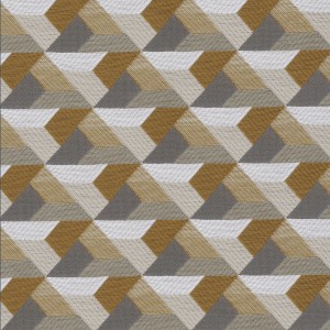 Tkanina Casamance Nuit Parisienne 43930102 Ragtime ze wzorem Geometrycznym