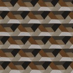 Tkanina Casamance Nuit Parisienne 43930204 Ragtime ze wzorem Geometrycznym