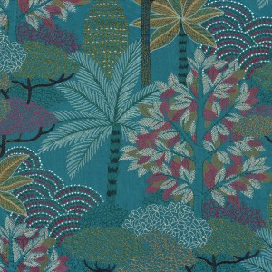 Tkanina Casamance 49720347 Voyage Imaginaire ze wzorem Natury