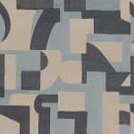 Tkanina Casamance Café Society 10530411 Influence ze wzorem Geometrycznym